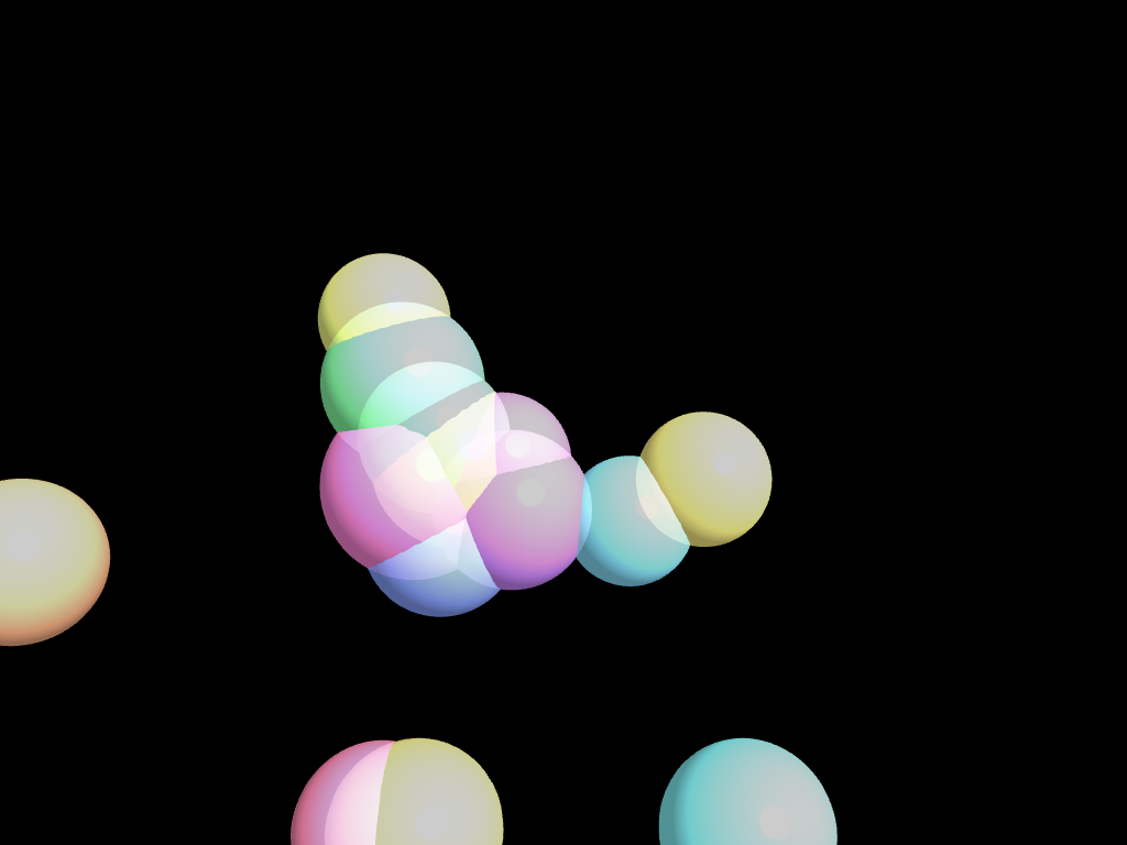 Screenshot of bubbles3d
