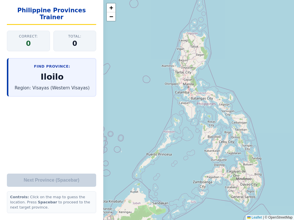 Screenshot of philippine-provinces